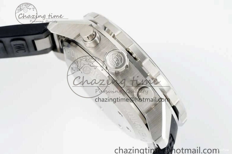 MIROTIME 0425 Aquatimer Chrono SS RSF 1:1 Best Edition Black Dial on Black Rubber Strap A EyeCatching 7073